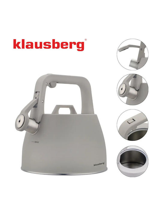 Klausberg Βραστήρας Ανοξείδωτος Γκρι 2500ml