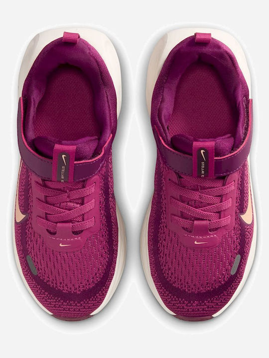 Stellar Ride Kids Sports Shoes Running with Hoop & Loop Closure Purple