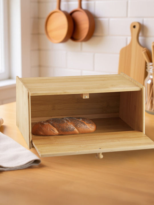 Klausberg Bread Box made of Bamboo Brown 39.5x24.5x18cm