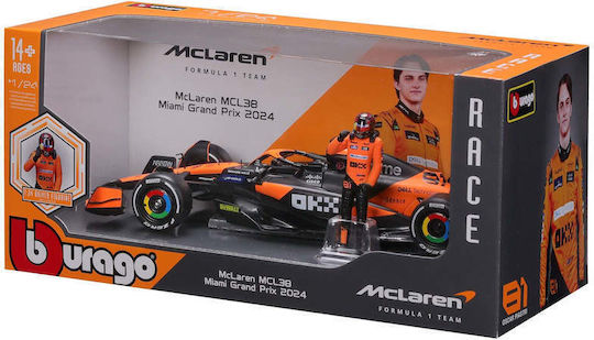 Mεταλλικο Αυτοκινητο Burago 1 24 Mclaren F1 Mcl38 Team Mclaren N 81 Season 2024 Oscar Piastri Pilot 18-28040