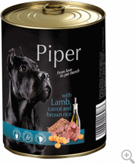 Dolina Noteci Piper Wet Food Dogs in Cans with Lamb and Carrot Grain-Free & Gluten-Free 800gr