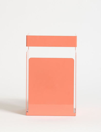 Βιβλιοστάτης Cube 438ctf1306 18x15,5x19cm Salmon Hanah Home Μέταλλο