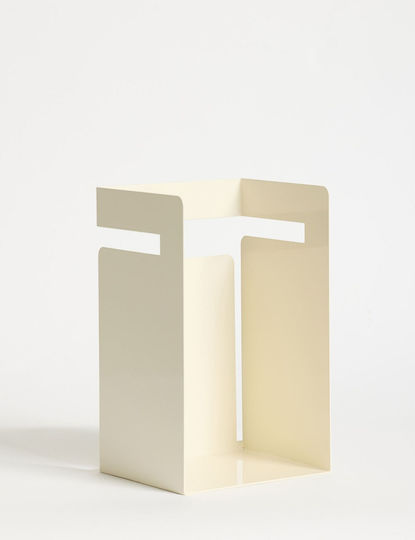 Book End Holder Cube 438ctf1305 18x15.5x19cm Cream Hanah Home Metal