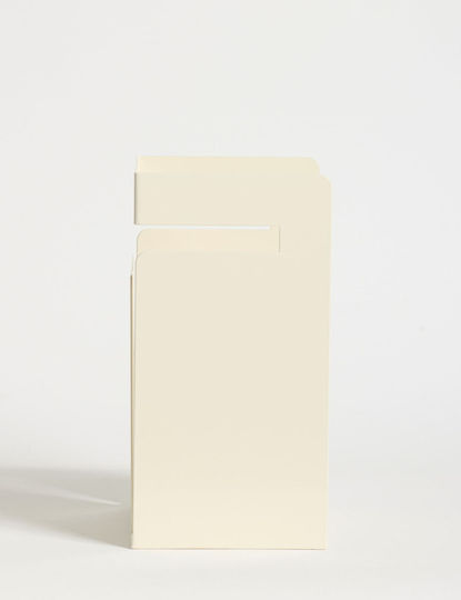 Book End Holder Cube 438ctf1305 18x15.5x19cm Cream Hanah Home Metal