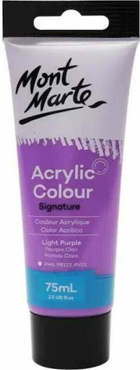 Mont Marte Signature Acrylic Colour Ακρυλικό Χρώμα Ζωγραφικής 15 Light Purple 75ml