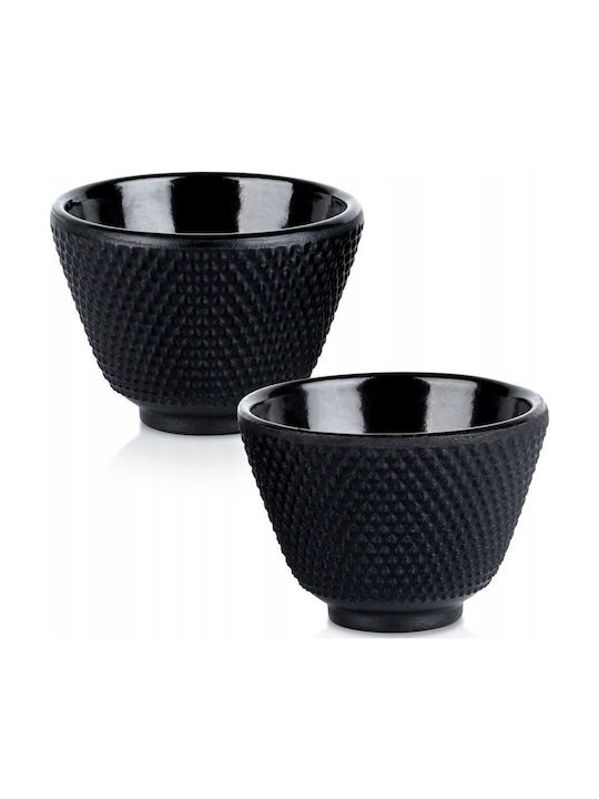 Mplco Set Tassen Tee Gusseisen Weiß 60ml 2Stück