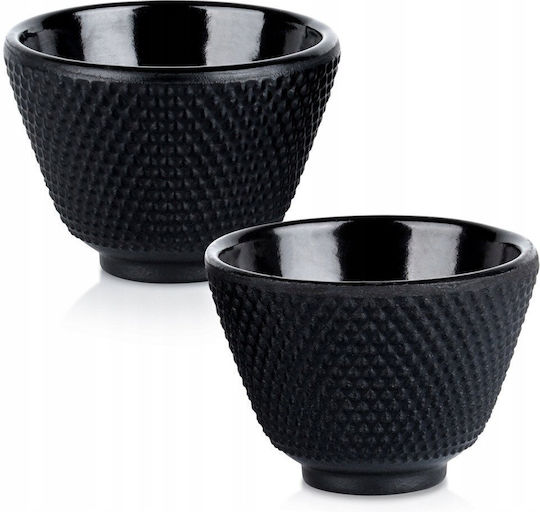Mplco Set Tassen Tee Gusseisen Weiß 60ml 2Stück
