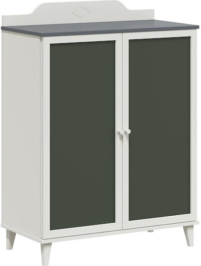 Двойна врата Нтoулάпа Сив 80x40x110см