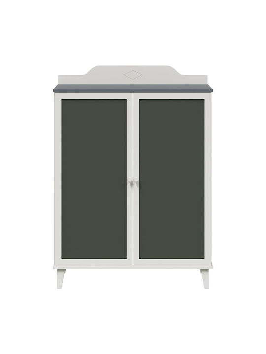 Zwei Türen Schrank Gray 80x40x110cm