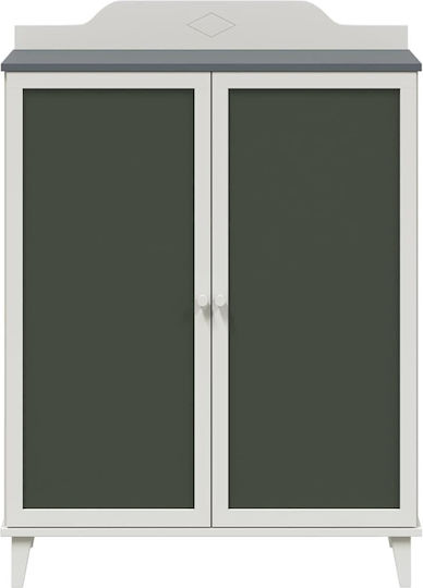 Двойна врата Нтoулάпа Сив 80x40x110см
