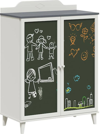 Двойна врата Нтoулάпа Сив 80x40x110см