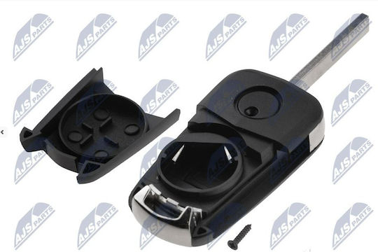 NTY Car Key Shell with Blade with 2 Buttons for Opel