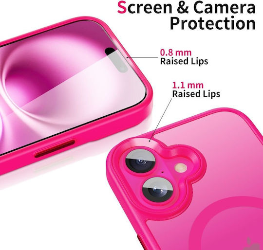 Tech-Protect Magmat Back Cover Silicone / Plastic Pink (iPhone 16)