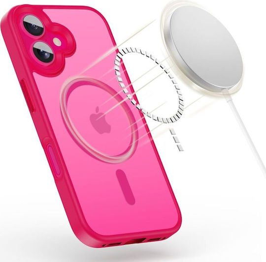 Tech-Protect Magmat Back Cover Silicone / Plastic Pink (iPhone 16)