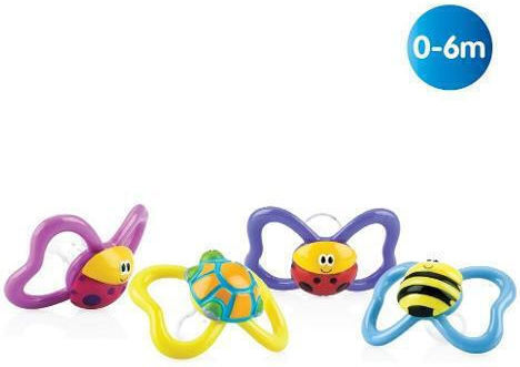 Nuby Πιπίλα Σιλικόνης Ροζ για 0-6 μηνών
