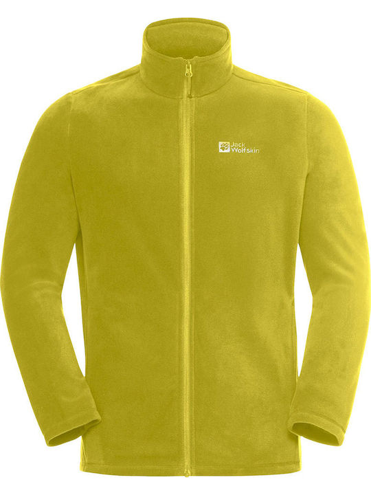 Ανδρική Ζακέτα Fleece Κίτρινο