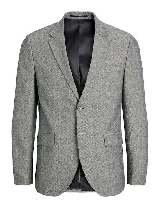 Men's Winter Suit Jacket Slim Fit Gray