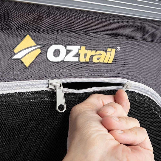 OZtrail Deluxe Ντουλάπα Αλουμινίου για Camping Πτυσσόμενη 110xx90cm Γκρι