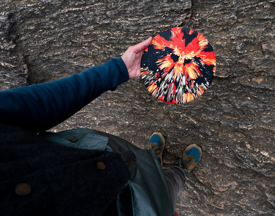 Waboba Wingman Pro Foldable Frisbee with Diameter 21 cm Flames