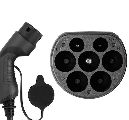 JBM Electric Car Single Phase Charging Station Cable 5m Type 2 - Type 2 54055