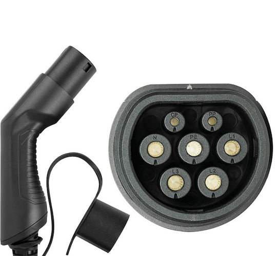 JBM Electric Car Single Phase Charging Station Cable 5m Type 2 - Type 2 54055