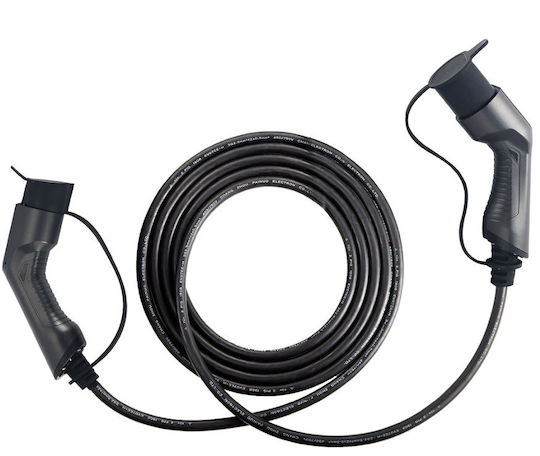 JBM Electric Car Single Phase Charging Station Cable 5m Type 2 - Type 2 54055