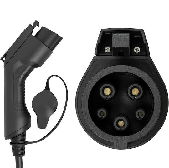 Electric Car Charging Cable 7.5kW 32A Type 1 to Type 2 Single Phase by Jbm 54054