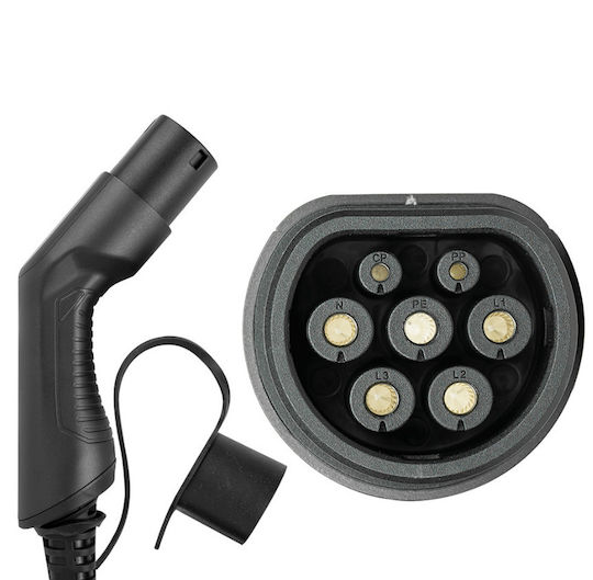 Electric Car Charging Cable 7.5kW 32A Type 2 to Type 2 Single Phase Jbm 54057