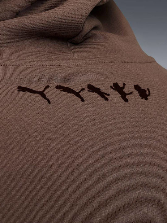 Sweatshirt mit Kapuze Bronze