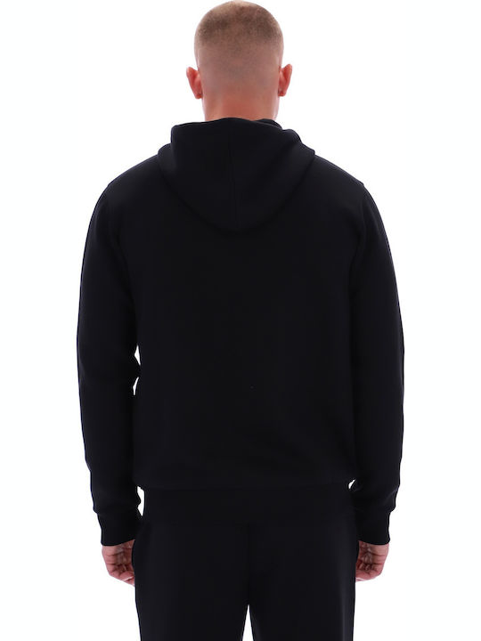 Small Logo Sweatshirt with Hood Black