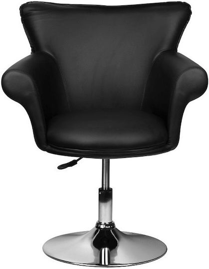 Salon Tech Scaun de coafor Negru cu Înălțime Reglabilă