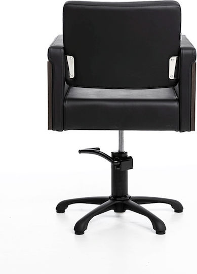 Salon Tech Καρέκλα Ηairdresser Schwarz mit verstellbarer Höhe