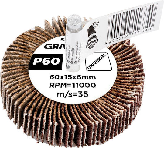 Flap Disc 60 X 15 X 6 Mm P60