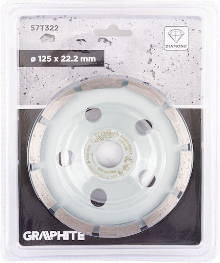 Diamond Grinding Disc 1 Segment 125 X 22.2 Mm Dry Use