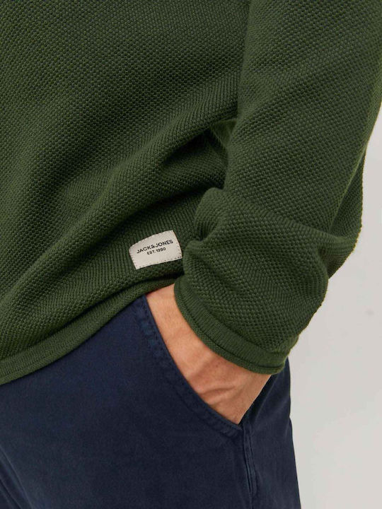 Crew Neck Langarm Pullover Grün