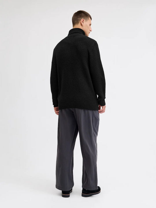 Turtleneck Long Sleeve Black Sweater