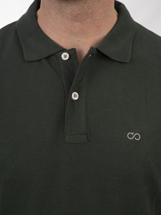Polo Bluza Tricou Cu Mânecă Scurtă Verde Pădure