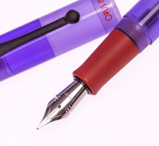 Opus 88 Purple Demonstrator Fountain Pen Special Edition Black Nib 4710484644411 Nibs Broad