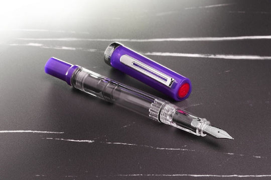 Stilou cu piston Twsbi Eco-t Eggplant 6971502532907 penițe Extra Fine