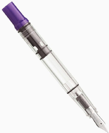 Stilou cu piston Twsbi Eco-t Eggplant 6971502532907 penițe Extra Fine
