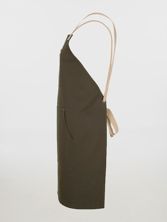 Ολόσωμη Ποδιά Ρυθμιζόμενες Τιράντες Velilla 404211b Olive Green Sand Beige