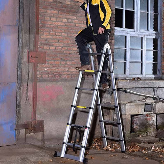 Veritas Telescopic Ladder Aluminum of Steps