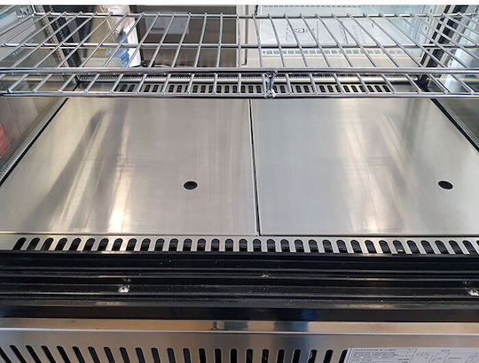Lappas Freezing Showcase Tabletop with Capacity 210lt 120x53x73cm