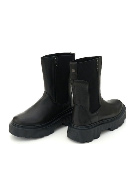 Leather Women's Chelsea Boots Black