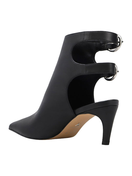 Leather Women's Ankle Boots Black