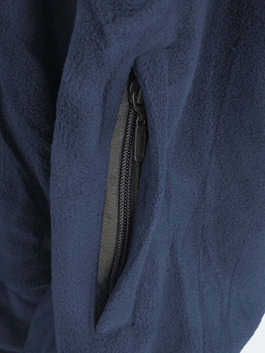 Ανδρική Ζακέτα Fleece Μπλε