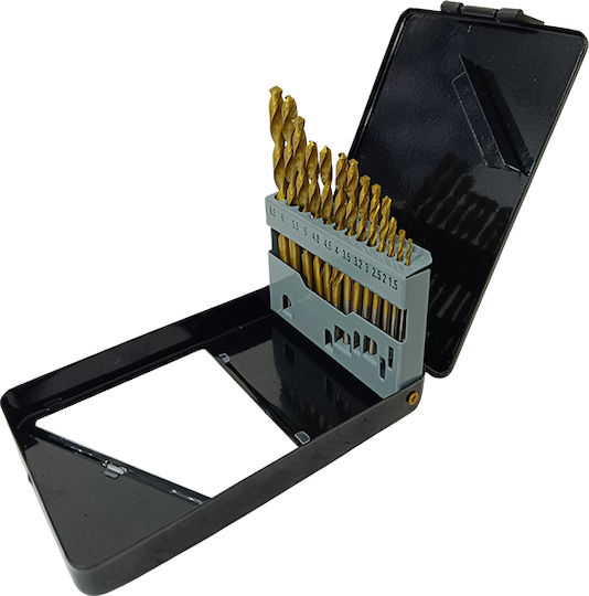SKS Tools Set of 13 Drills HSS Titanium for Metal