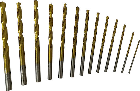 SKS Tools Set of 13 Drills HSS Titanium for Metal