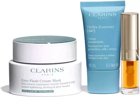 Clarins Σετ Περιποίησης για Ενυδάτωση, Αντιγήρανση & Σύσφιξη 3τμχ