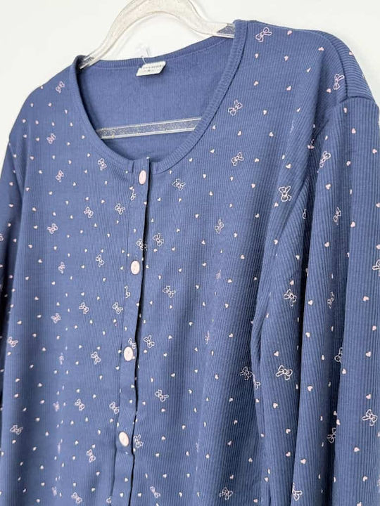 Cootaiya Winter Damen Pyjama-Set Navy Blue